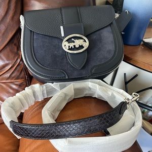 Dark blue Coach purse